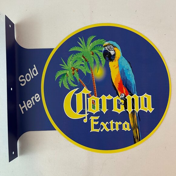 Other - VINTAGE RETRO DOUBLE SIDED CORONA EXTRA FLANGED SIGN
